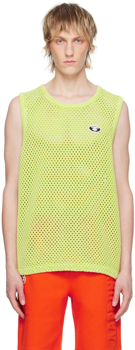 Majica bez rukava AAPE by A Bathing Ape AAPE by A Bathing Ape Patch Knit Tank Top Zelena | AAPKNMB305XXMGRL