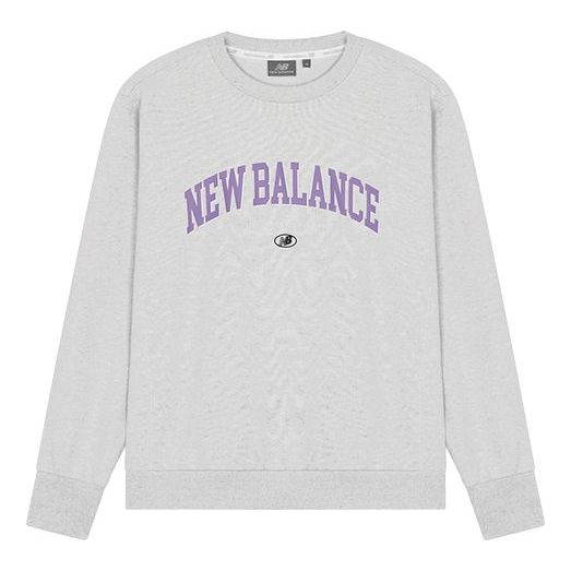 Džemper New Balance Athletics Logo Sweatshirt Siva | 5CC17083-OA