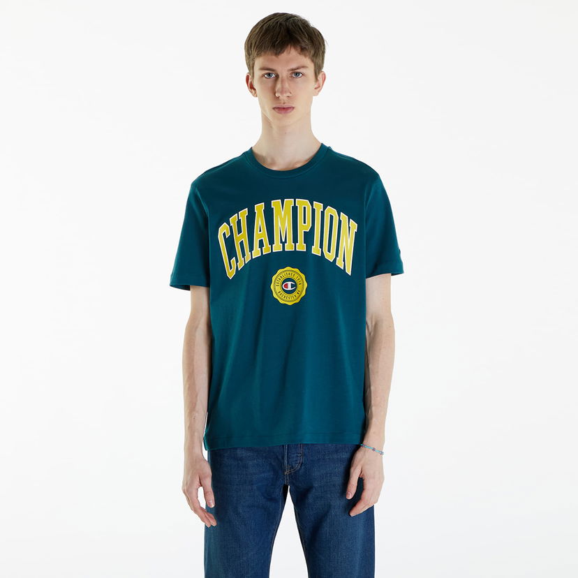 Majica kratkih rukava Champion Crewneck T-Shirt Green Zelena | 219852 CHA GS549