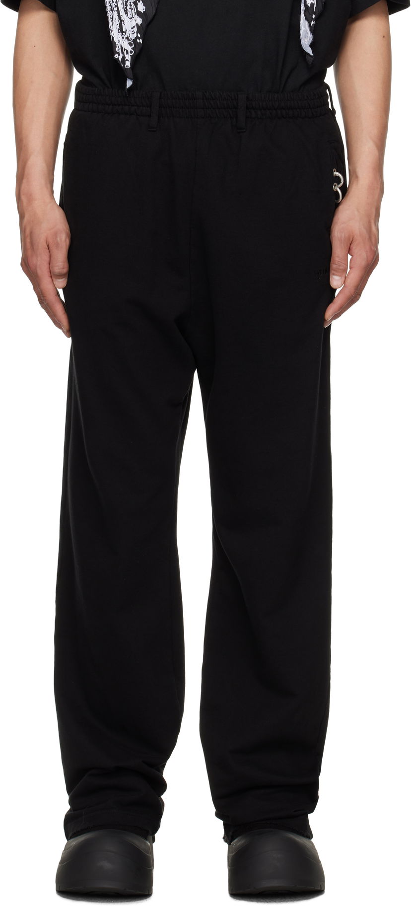 Trenirka We11done We11done Piercing Sweatpants Crna | WD-TA1-25-712-U-BK