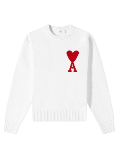 Džemper AMI Large Crewneck Bijela | H21K009-018-100