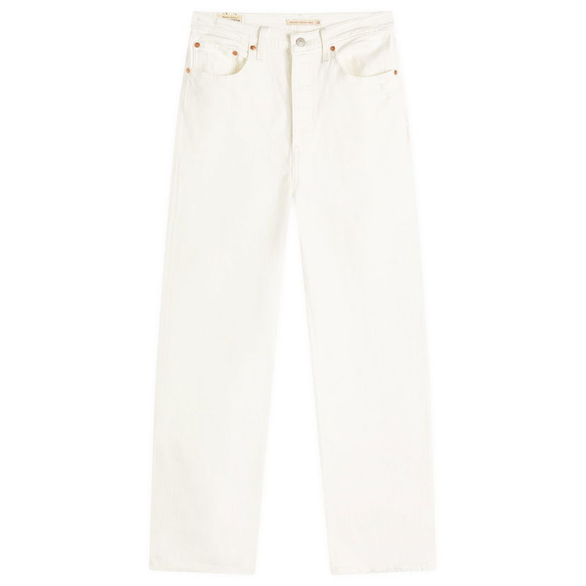 Jeans Levi's Women's Ribcage Straight Ankle Jeans Size 26 Bijela | 72693-0076
