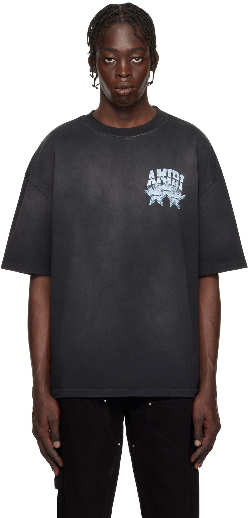 Majica kratkih rukava AMIRI Championship Graphic Print Cotton T-Shirt Crna | AMJYTE1139