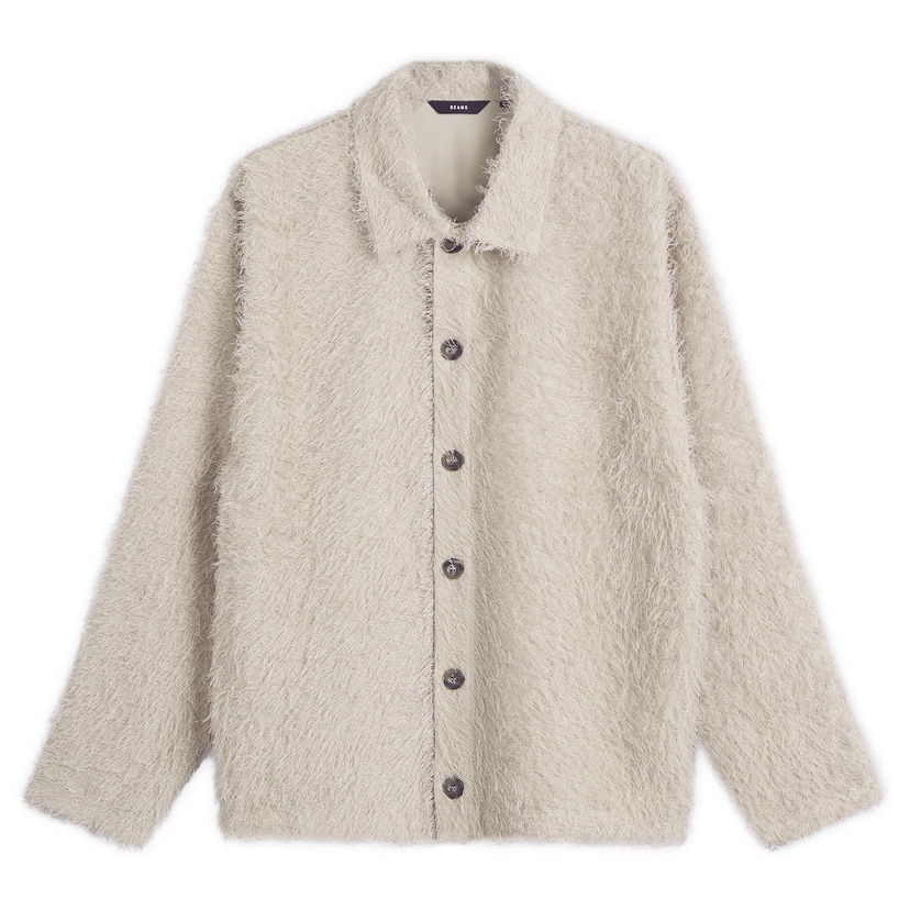 Košulja BEAMS Fringe Overshirt Bež | 1111-1247-803-20
