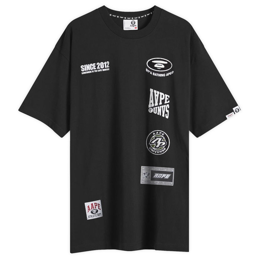Majica kratkih rukava AAPE by A Bathing Ape AAPE Ice Hockey Graphic T-Shirt, Size Large Crna | AAPTEM1566XXNBKX