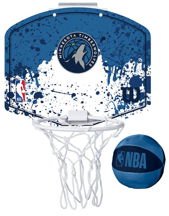 Sportska oprema Wilson Tennis NBA Minnesota Timberwolves Mini Hoop Set Plava | wtb1302mn