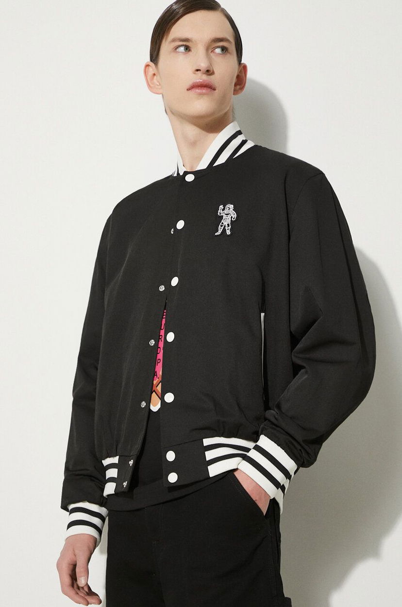 Bomber jakna BILLIONAIRE BOYS CLUB Billionaire Boys Club Arch Logo Lightweight Varsity Bomber Jacket Crna | B24201