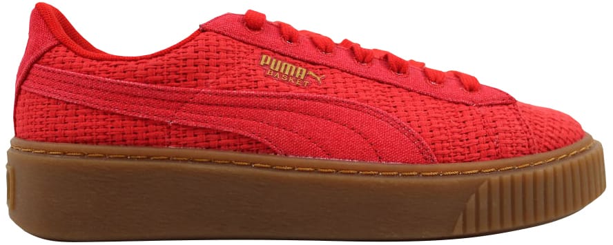 Tenisice i cipele Puma Basket Platform Woven High Risk Red/Gold W Crvena | 364847-01, 0
