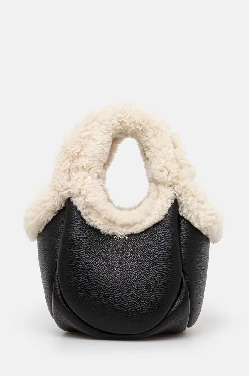 Tote bag Coperni Mini Shearling Bucket Bag Crna | COPBA69840S
