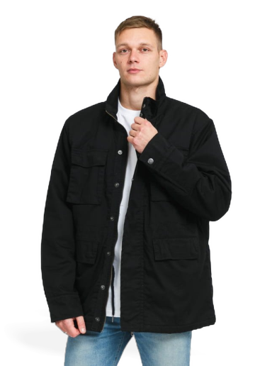 Jakna Urban Classics Big M-65 Jacket Crna | TB4457 Black