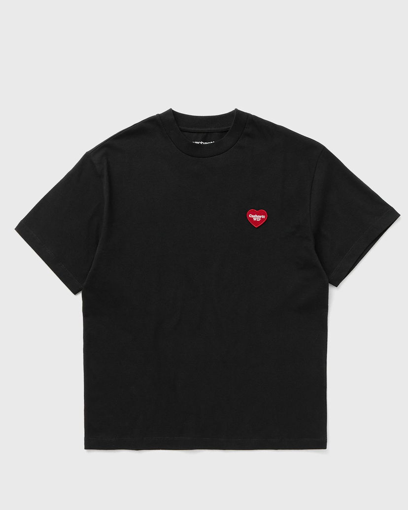 Majica kratkih rukava Carhartt WIP Women's Short Sleeve Heart Patch T-Shirt Crna | I032318-1V2.XX