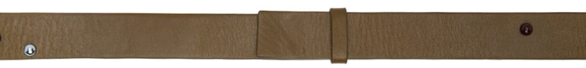 Pojasevi Dries Van Noten Dries Van Noten Studded Leather Belt Smeđa | 221-011403-119