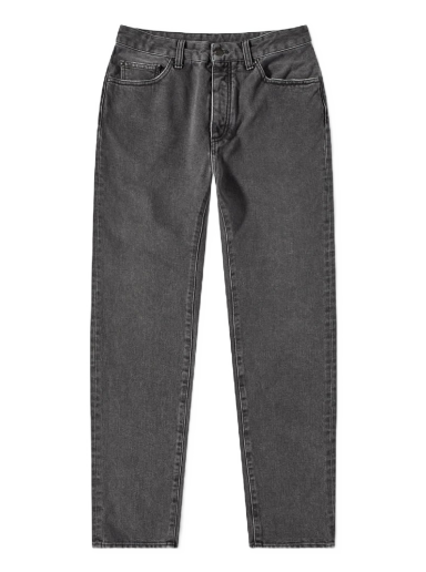 Jeans Palm Angels Curved Back Logo Jean Crna | PMYA012C99DEN0011001