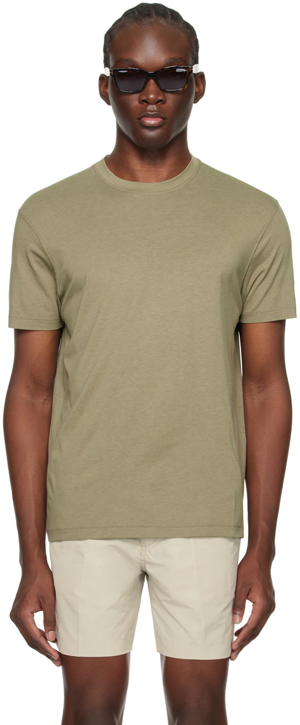 Majica kratkih rukava Tom Ford TOM FORD Crewneck T-Shirt Zelena | JCS004-JMT002S23FG345
