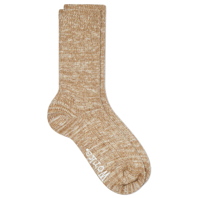 Čarape Universal Works Universal Works Slub Socks, Size Medium Smeđa | 23771-DSN