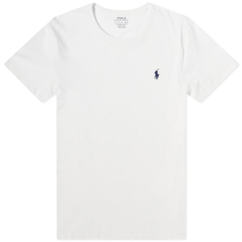 Majica kratkih rukava Polo by Ralph Lauren Ralph Lauren Custom Slim Fit T-Shirt Bijela | 710671438186