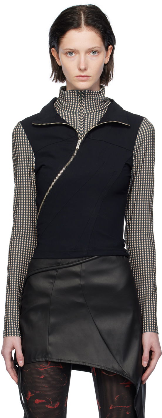 Džemper Ottolinger Ottolinger Double Collar Turtleneck Top Crna | 501501