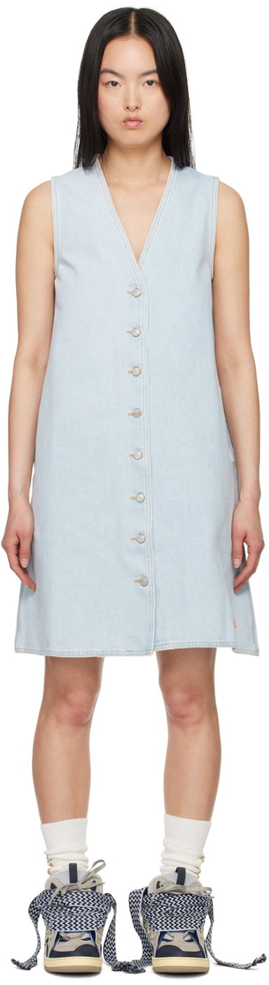 Haljina ERL ERL Levi's Edition Denim Mini Dress Plava | ERL08O301