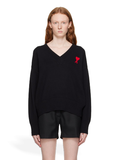 Džemper AMI Sweater Crna | UKS208.016