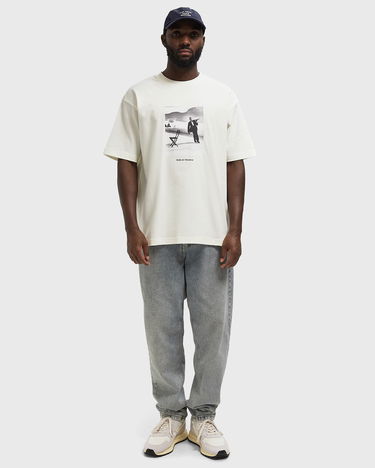 Majica kratkih rukava Drôle de Monsieur Ice Skating Waiter T-Shirt Bijela | I-TS266-CO195-OW, 2