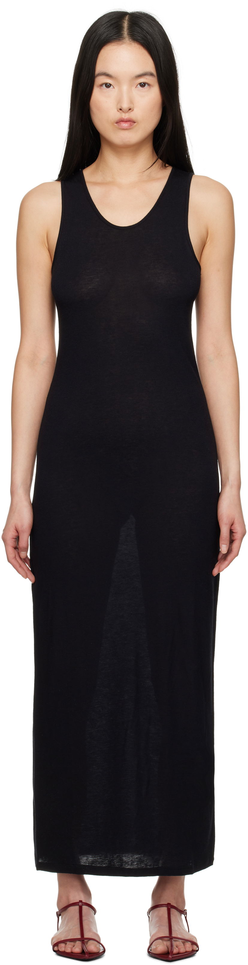 Haljina Loulou de Saison Loulou de Saison Myron Maxi Dress Crna | MYRON
