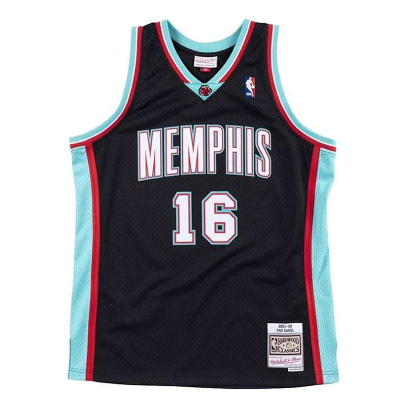 Dres Mitchell & Ness Memphis Grizzlies Pau Gasol Swingman Jersey Crna | SMJYLG19015-MGRBLCK01PGA