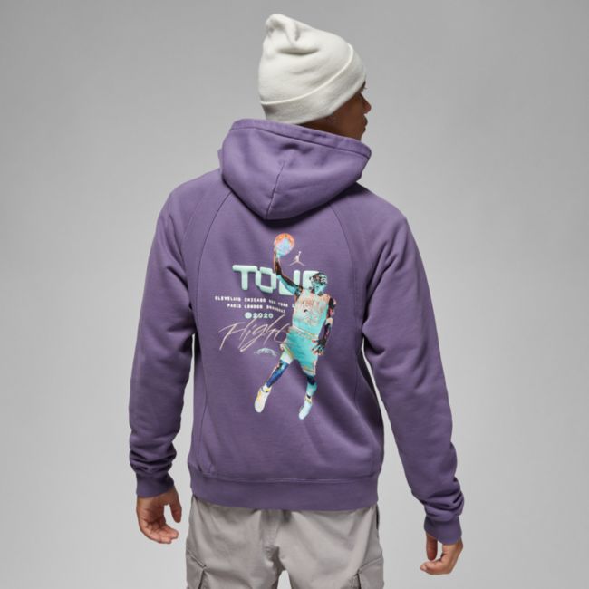 Dukserice Jordan Flight Heritage Pullover Hoodie Ljubičasta | DM1394-553, 0