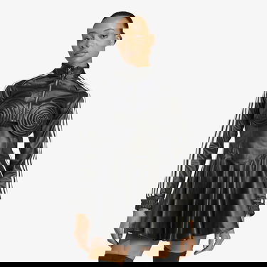 Haljina adidas Originals Jeremy Scott Faux Leather Track Dress Crna | JW0834, 0