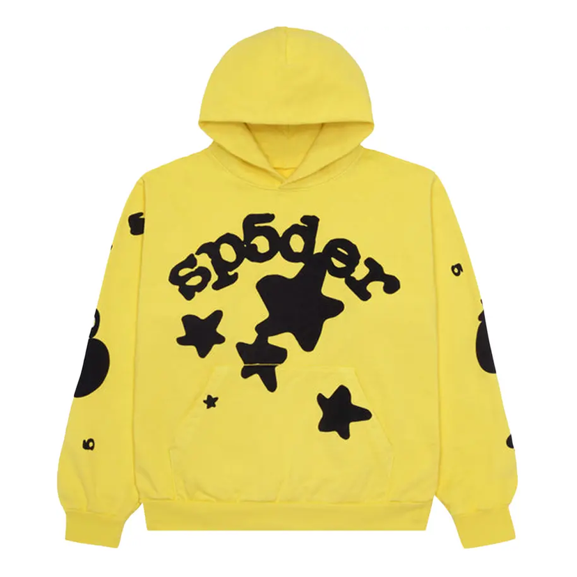 Dukserice Sp5der Sp5der Beluga Hoodie Žuta | 2406-1SS230106BH-GOLD