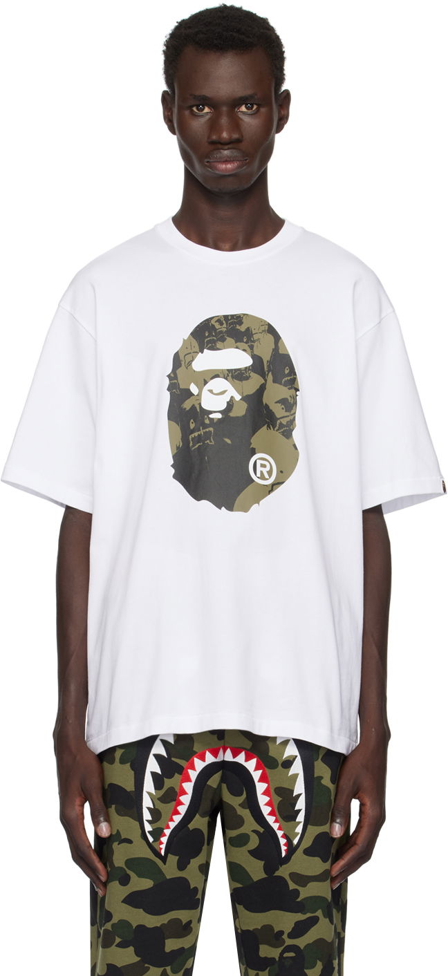 Majica kratkih rukava BAPE Relaxed Fit T-shirt Bijela | 001TEK801306M