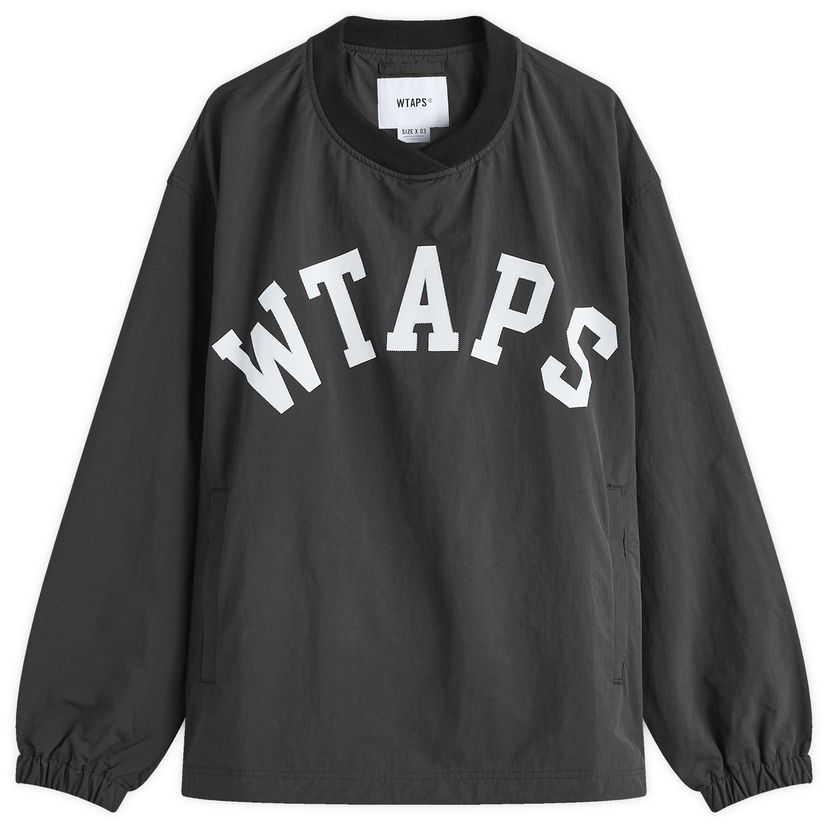 Jakna WTAPS Applique Pullover Track Top Black Crna | 242CWDT-SHM03-BLK