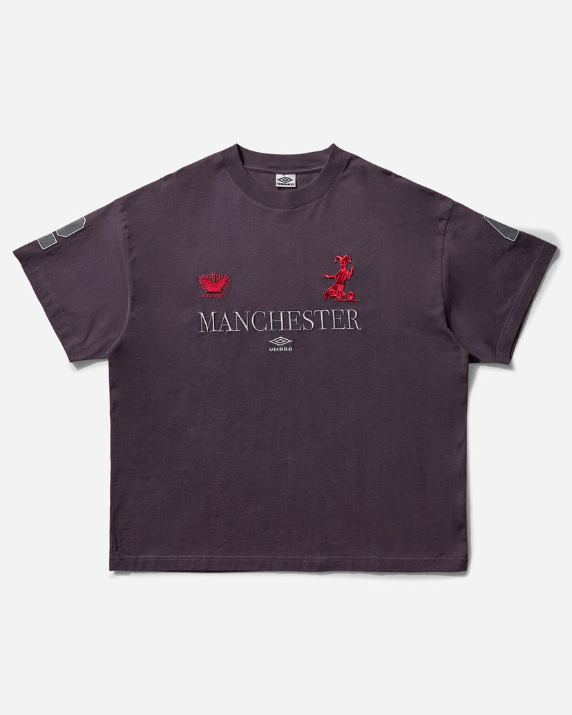Majica kratkih rukava Umbro Manchester Embroidered Crown and Jester T-Shirt Ljubičasta | UBMW0397JY121 PLE0003