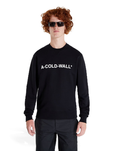 Dukserice A-COLD-WALL* Essential Logo Crewneck Crna | ACWMW082 Black