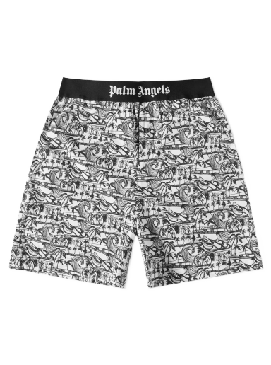 Kratke hlače Palm Angels Waves Easy Short Višebojno | PMCB044S23FAB0040110