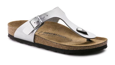 Tenisice i cipele Birkenstock Birkenstock Gizeh Birko-Flor Silver Narrow Fit Metalik | 43853, 2