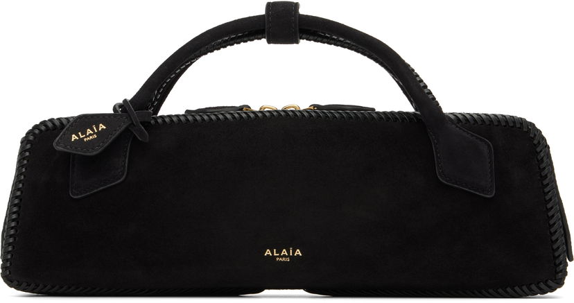Ručna torbica Alaïa ALAÏA 'Le Teckel' Suede Clutch Bag Crna | AA1S06026I068