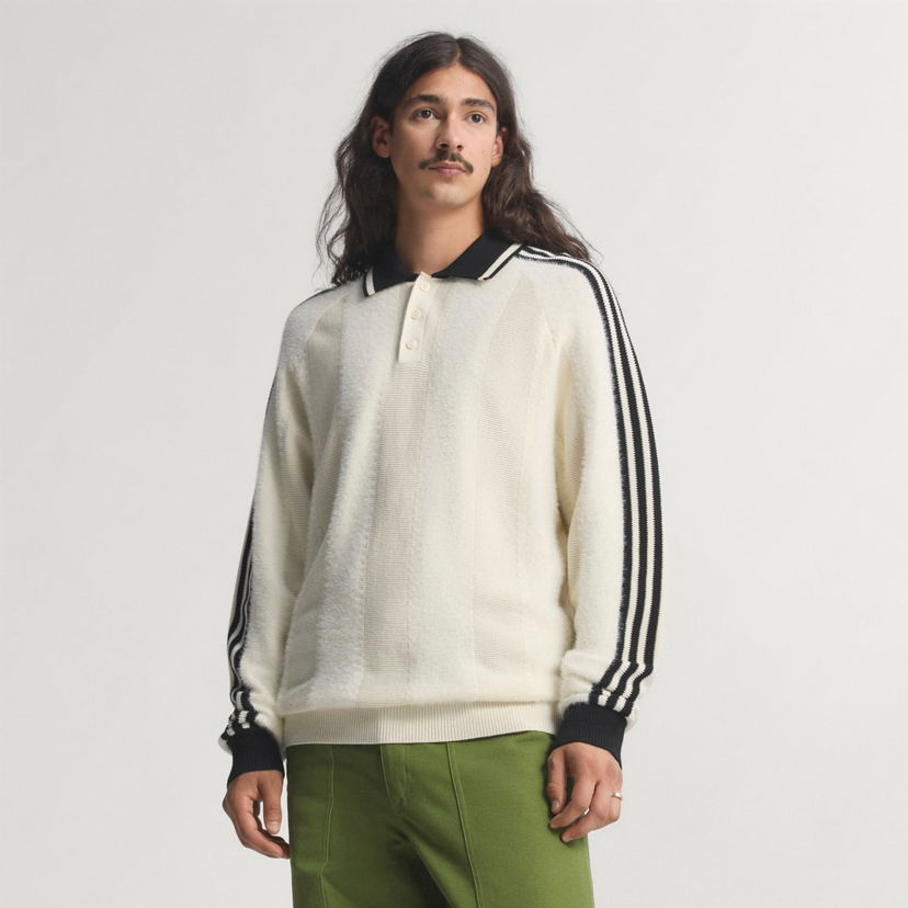 Polo majica adidas Performance Knitted Polo Shirt Bijela | JX3836