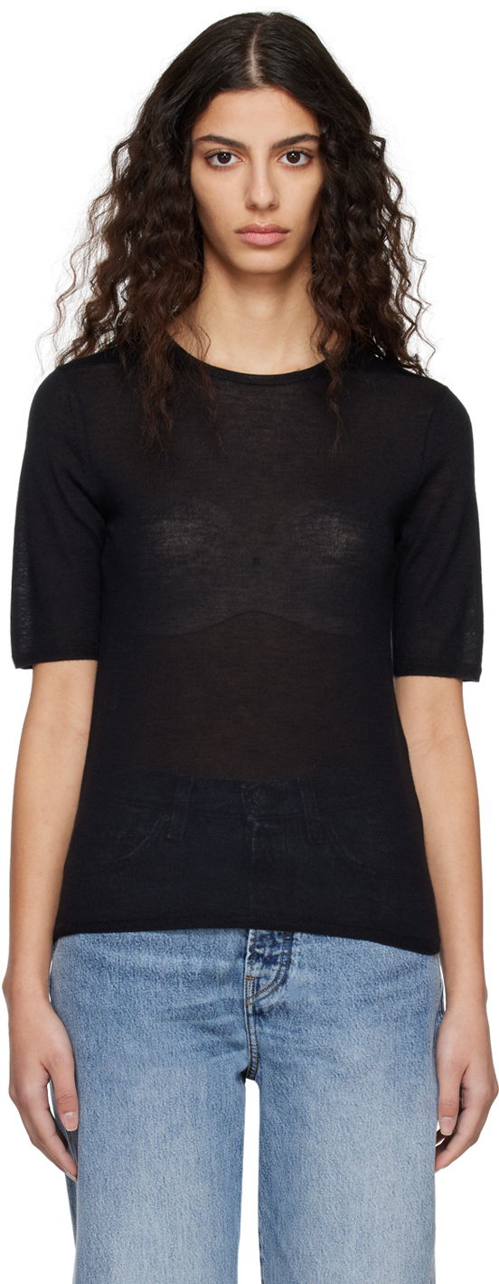 Džemper TOTEME TOTEME Crewneck T-Shirt Crna | 224-5122-339