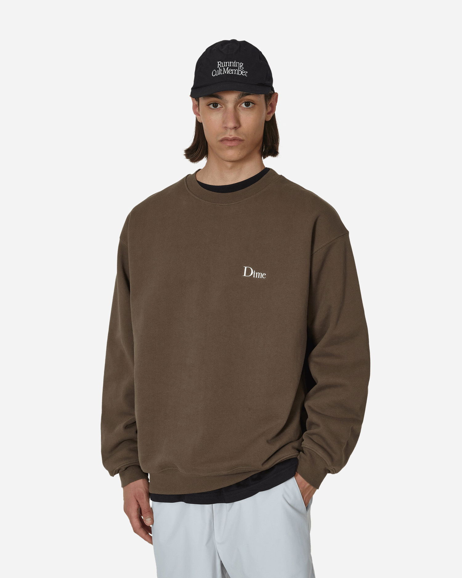 Džemper Dime Classic Small Logo Crewneck Smeđa | DIMESU2315DRI, 1