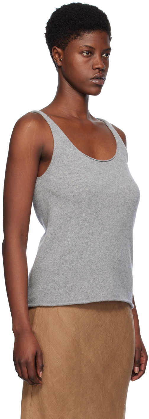 Majica bez rukava Baserange Sleeveless Ribbed Tank Top Siva | KNRT-RC-SP24, 1