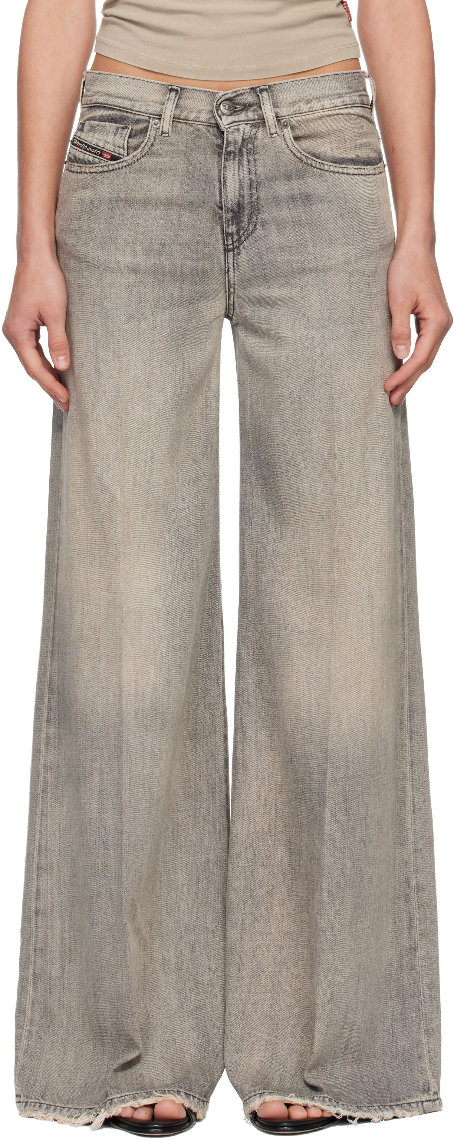 Jeans Diesel Flare 1978 D-Akemi Jeans Siva | A03624 068RU, 0