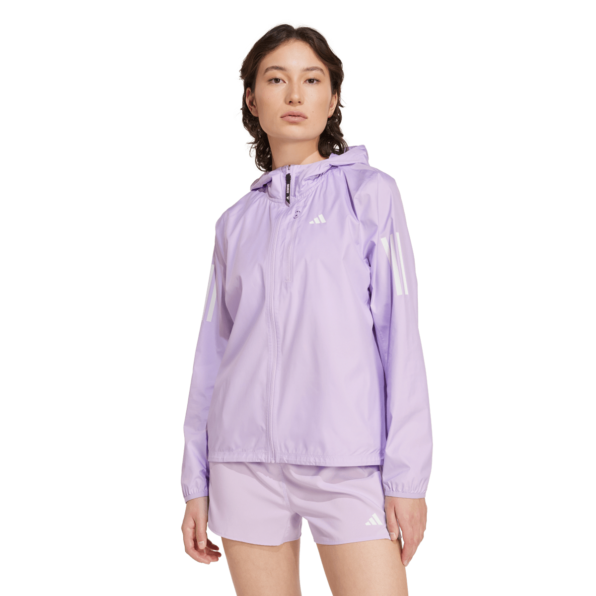 Vjetrovka adidas Originals Own The Run Hooded Windbreaker Ljubičasta | JX2264, 0