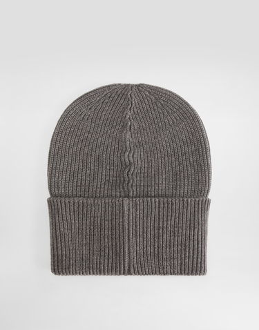 Kapica Dolce & Gabbana Dolce & Gabbana Ribbed Knit Wool Beanie with Embossed Logo Patch Siva | GX15KZJDVCIS8292, 1