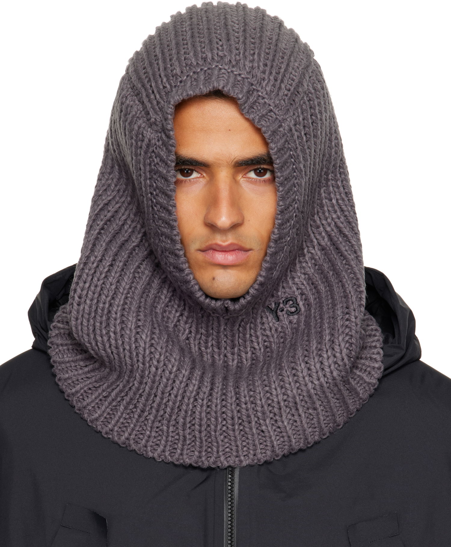Šešir Y-3 Y-3 Knitted Hood Balaclava Siva | KC0416, 0