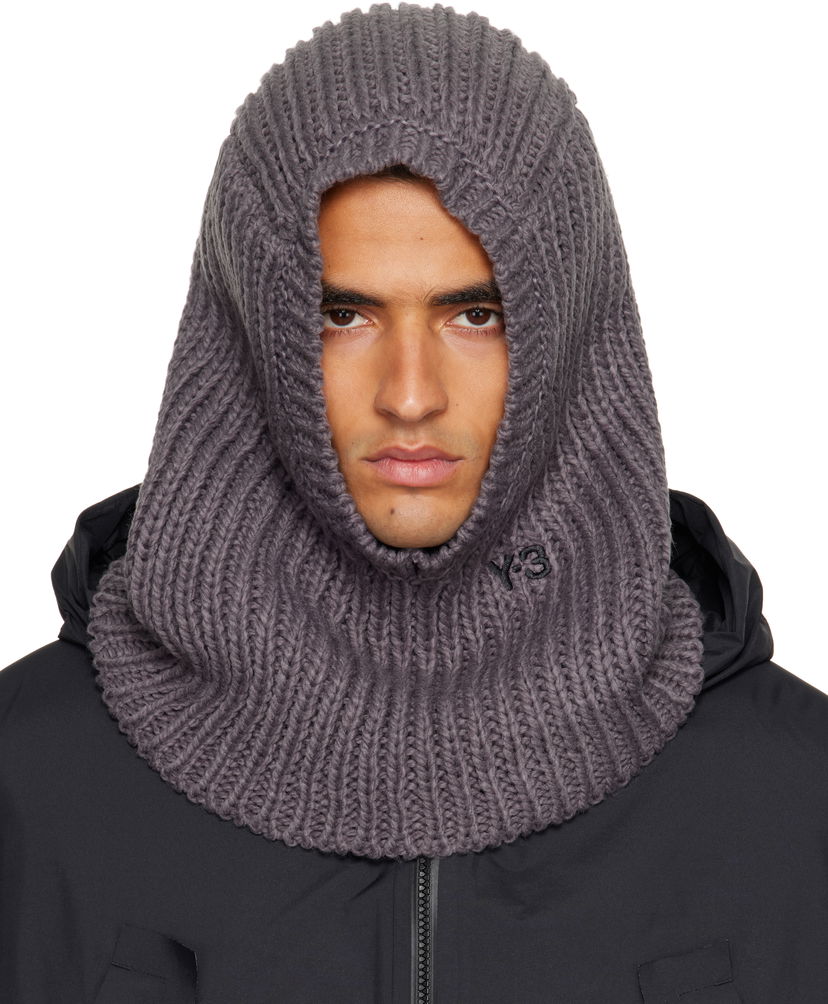 Šešir Y-3 Y-3 Knitted Hood Balaclava Siva | KC0416