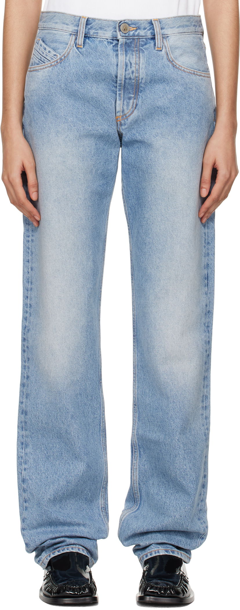 Jeans The Attico The Attico Long Jeans Plava | 250WCP00073 DDD085SS