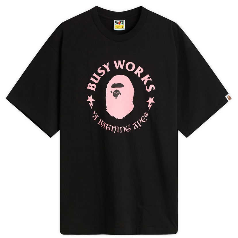 Majica kratkih rukava BAPE Busy Works T-Shirt Crna | 001TEL801331M-BLK
