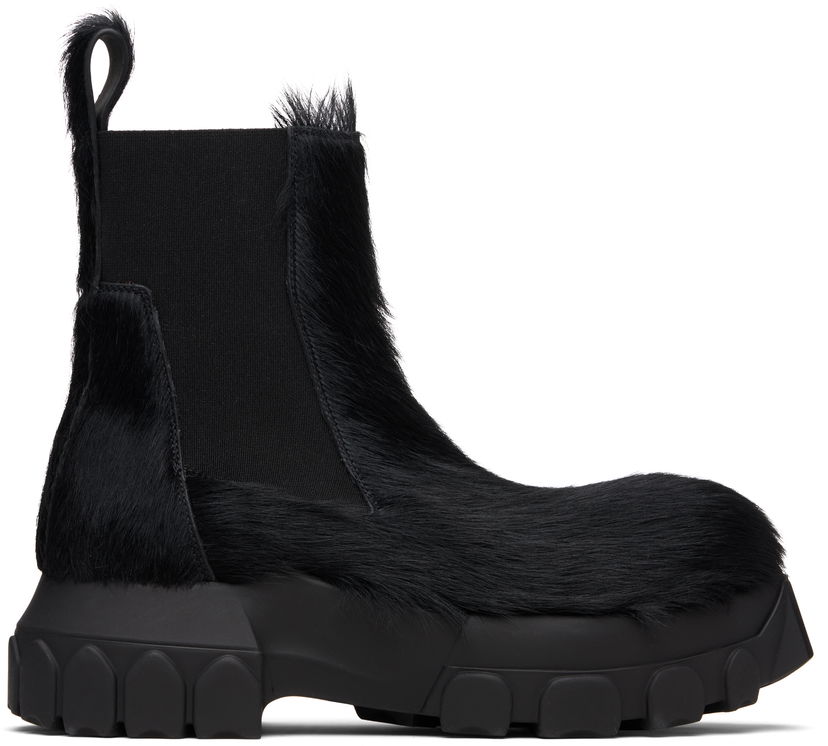 Tenisice i cipele Rick Owens Rick Owens Concordians Beatle Bozo Tractors Boots Crna | RP02E4881 LHL