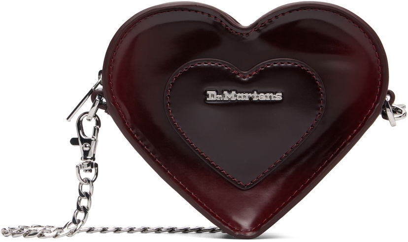Torba za rame Dr. Martens Dr. Martens Mini Heart Crossbody Bag Tamnocrvena | AD092601