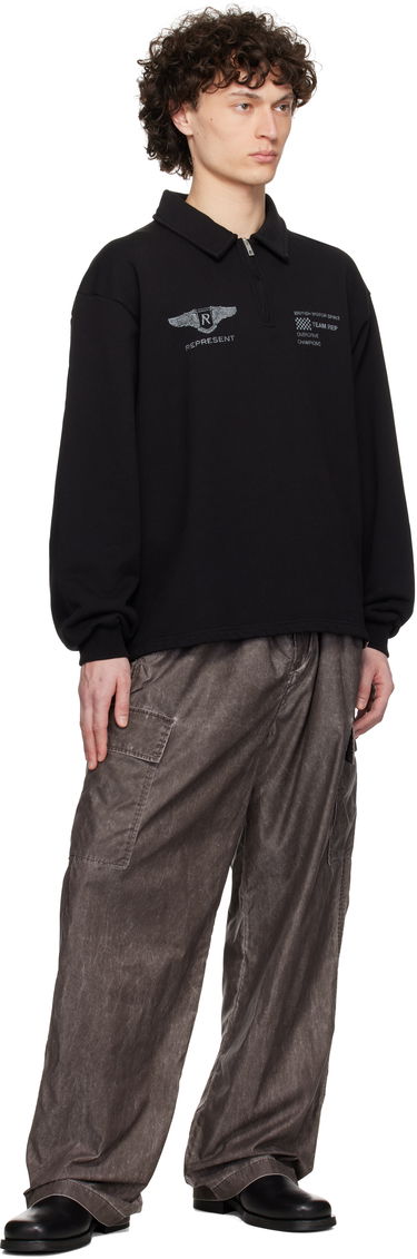 Džemper Represent Clo Represent 'Team Rep' Quarter-Zip Sweatshirt Crna | MLM41054, 3